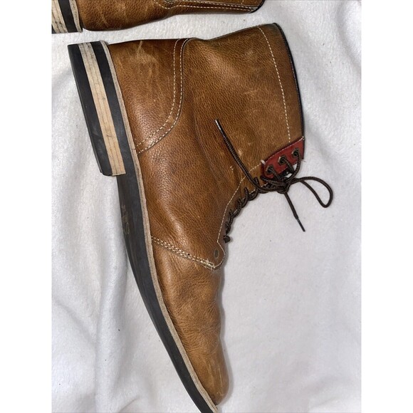 Penguin Jerry Jeff  Men Leather Brown Boots Chukka 13 Munsingwear Preppy - Picture 10 of 16